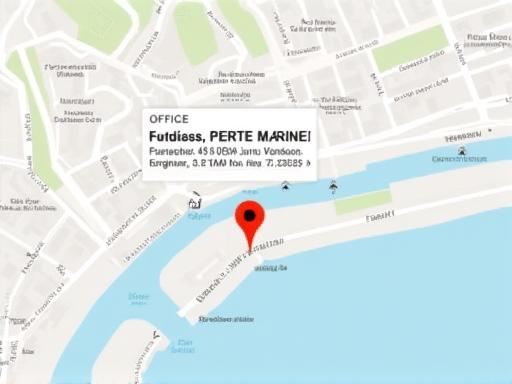 Mappa che mostra la posizione dell'ufficio di Perla Marina a Forte dei Marmi.